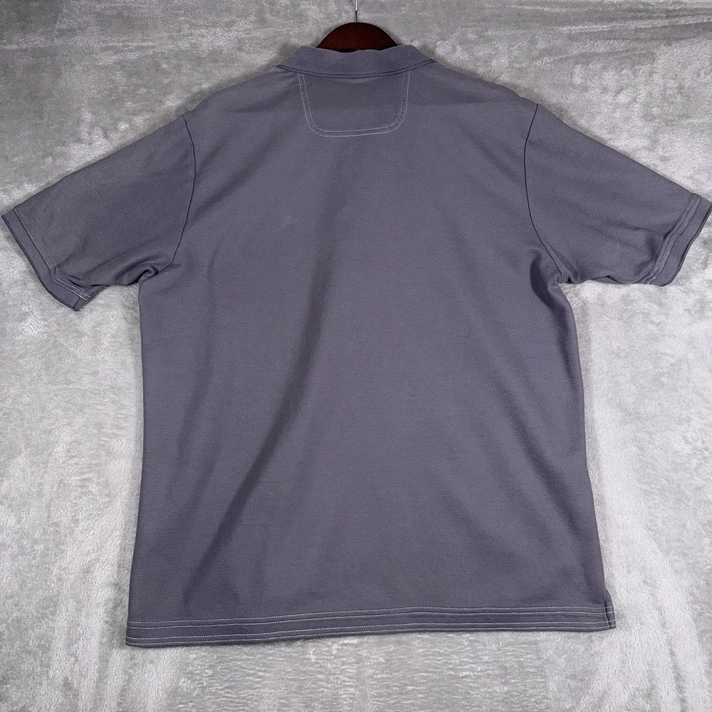 Tommy Bahama Polo Shirt Men's Large Gray Short Sleeve Beach‎ Coast Fishing - Picture 9 of 9